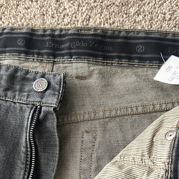 Ermenegildo Zegna- Men's Classic Black Jeans - Picture 7 of 16